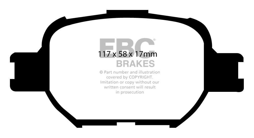 EBC Brakes TOYOTA Celica 1.8 (140) (ZZT230) 2002-2006 Remblokken