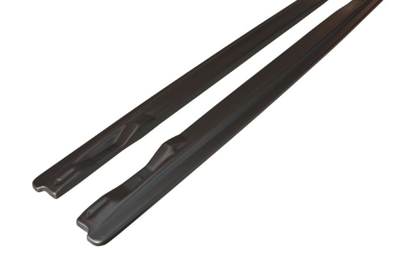 Zijskirts Diffusers Audi A6 S-Line C6 / C6 FL Glanzend Zwart