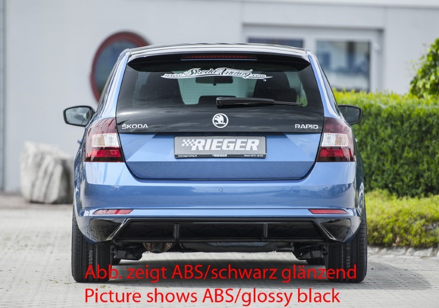 Diffuser Skoda Rapid (NH) trekhaak Rieger