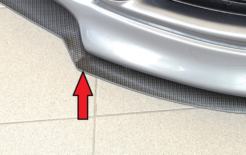 Spoilerzwaard Carbon-look Voor Voorspoiler Audi A3 8P Facelift AB