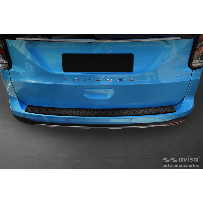 Matzwart Aluminium Achterbumperprotector  Ford Tourneo Connect III 2022- 'Riffled Plate'