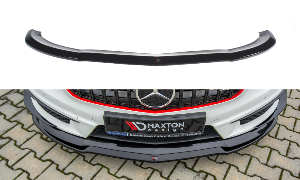 VoorSpoiler Mercedes W176 A45 AMG Glans Zwart
