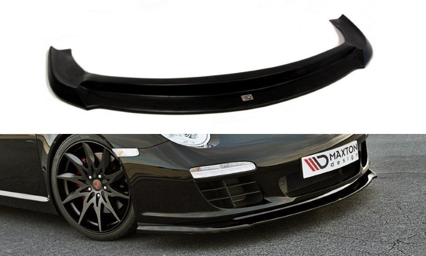 Voorspoiler Porsche 911 Carrera (997) Maxton Design glans zwart