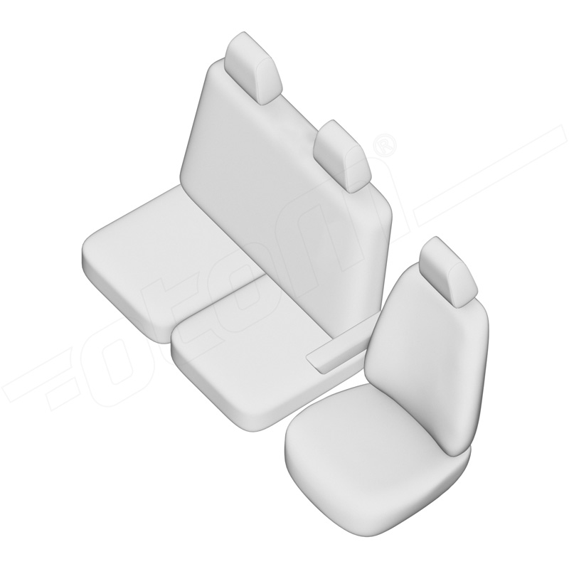 otoM Original Design Stoffen Stoelhoezenset 2+1  Volkswagen Transporter T7 2024- (armsteun aan bestuurdersstoel)