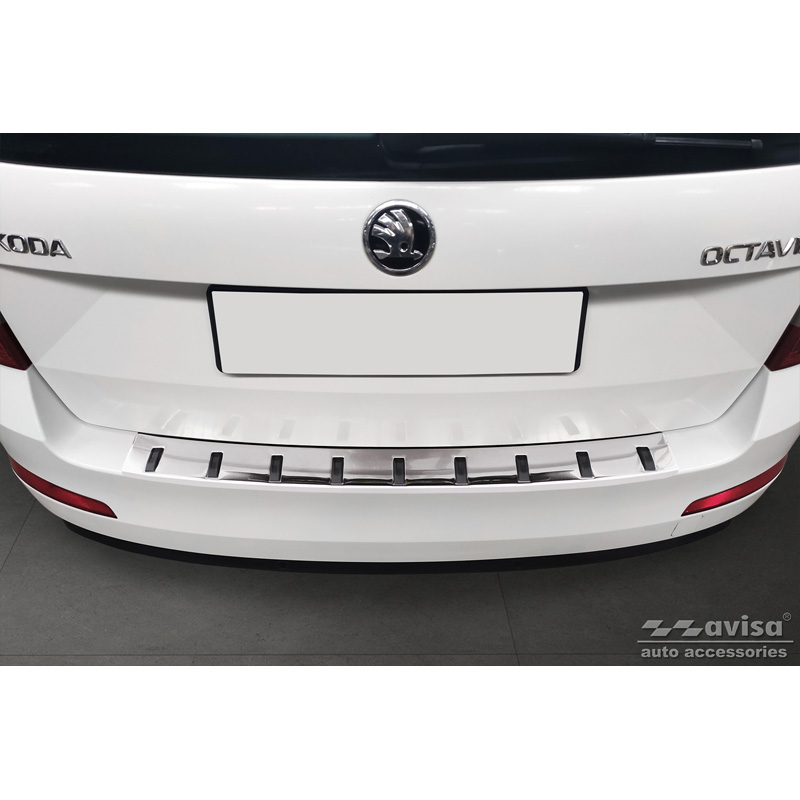 RVS Achterbumperprotector  Skoda Octavia III Combi 2013-2017 'STRONG EDITION'