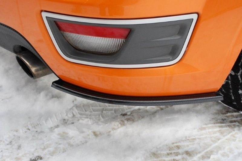 Achterzij Spoilers Ford Focus ST Mk2 Racing Glanzend Zwart