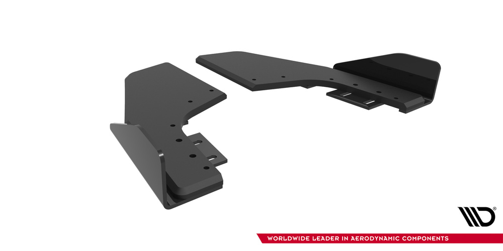 Street Pro Zij-Diffusors V.2 + Flaps V.2 Volkswagen Golf R Mk8 / Mk8 Facelift