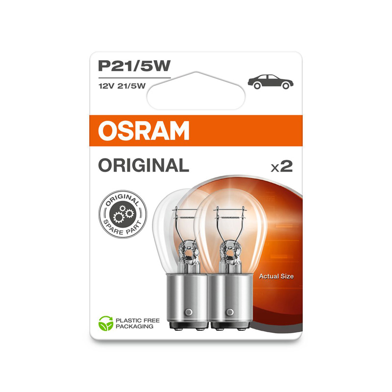 Osram Original Halogeen lampen - BAY15D - 12V/21-5W - set à 2 stuks