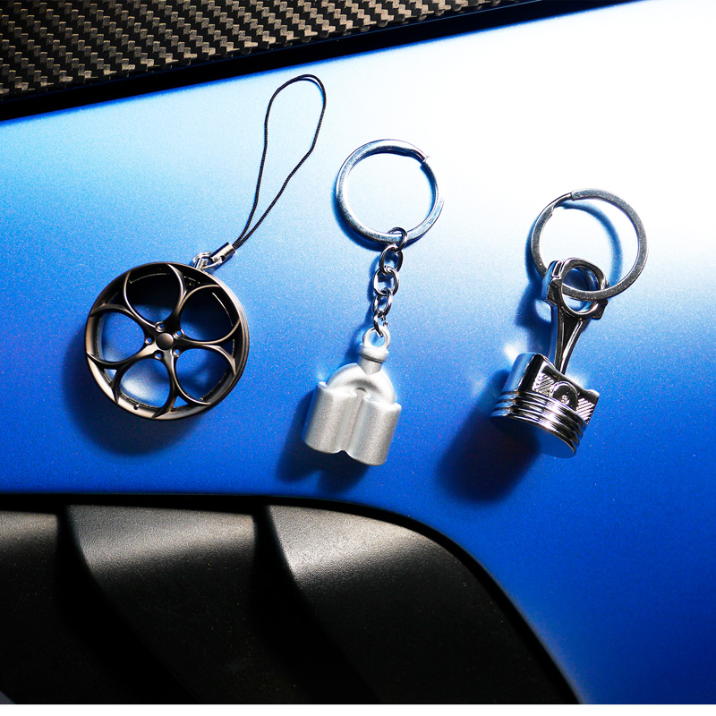 Simoni Racing Sleutelhanger Verchroomde zuiger 2