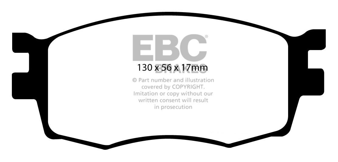 EBC Brakes KIA Rio 1.5 D 2005-2011 Remblokken voorzijde greenstu