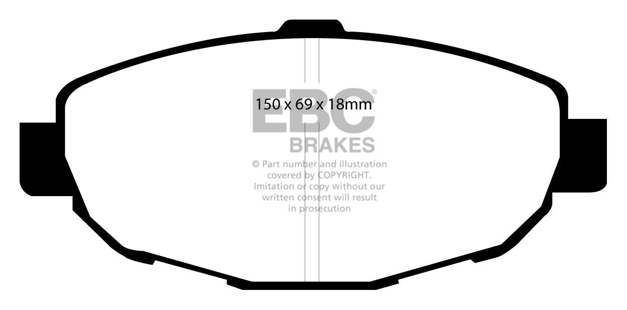 EBC Brakes LEXUS Soarer 4.0 (UZZ32) 91-97 Remblokken voorzijde y