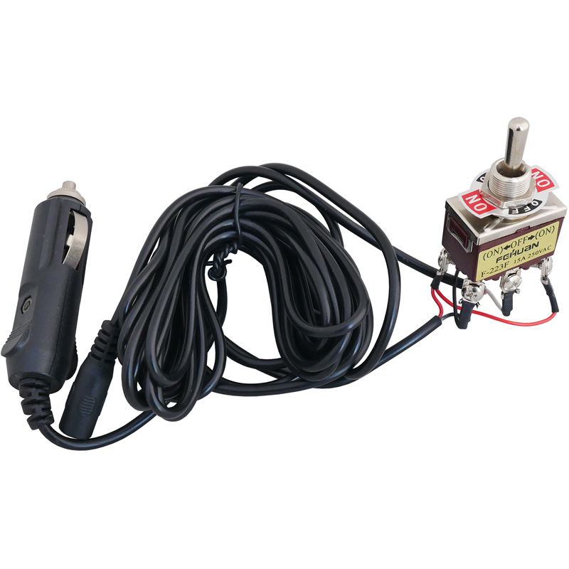 Simoni Racing Universele Uitlaatregelklep Systeem 3 - met Aanstekerplug, Schakelaar & Kabelset