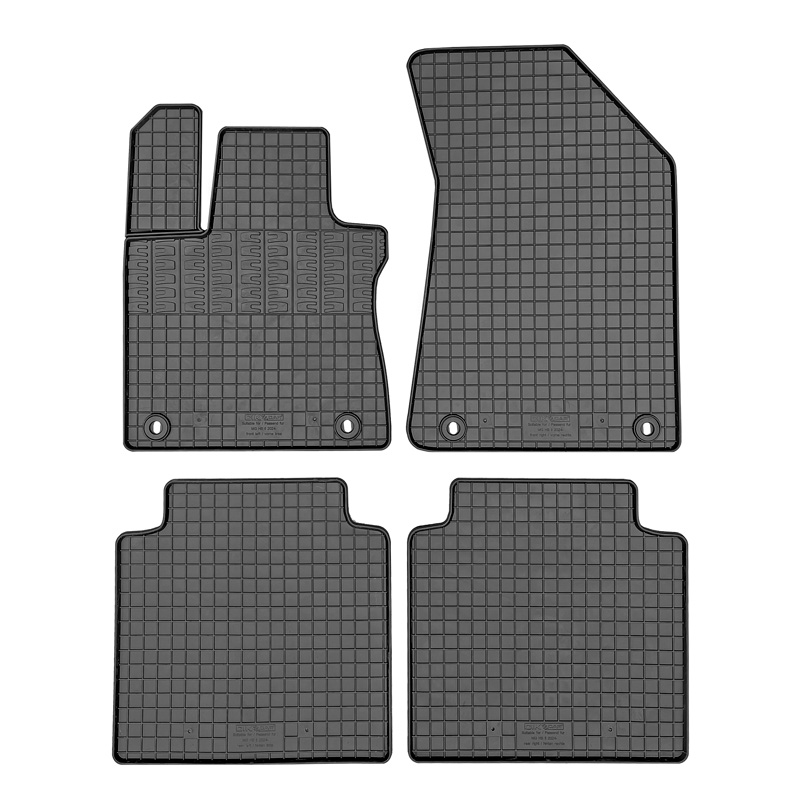 Rubber matten  MG (E)HS II 2024- incl. PHEV (4-delig + montagesysteem)