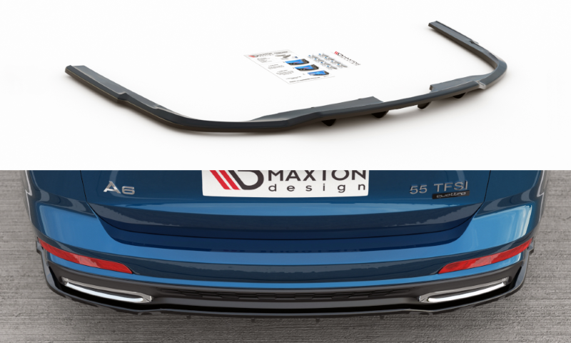 Diffuser V.2 Audi A6 S-Line Avant C8 Maxton Glans Zwart