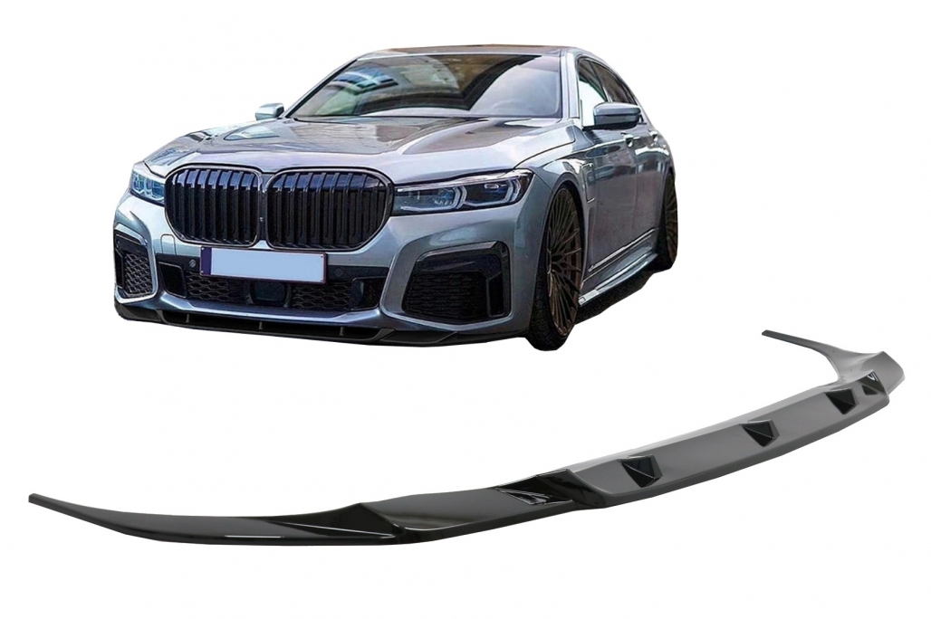 Voorspoiler BMW 7 Series G12 LCI (02.2019-verder) Piano Zwart