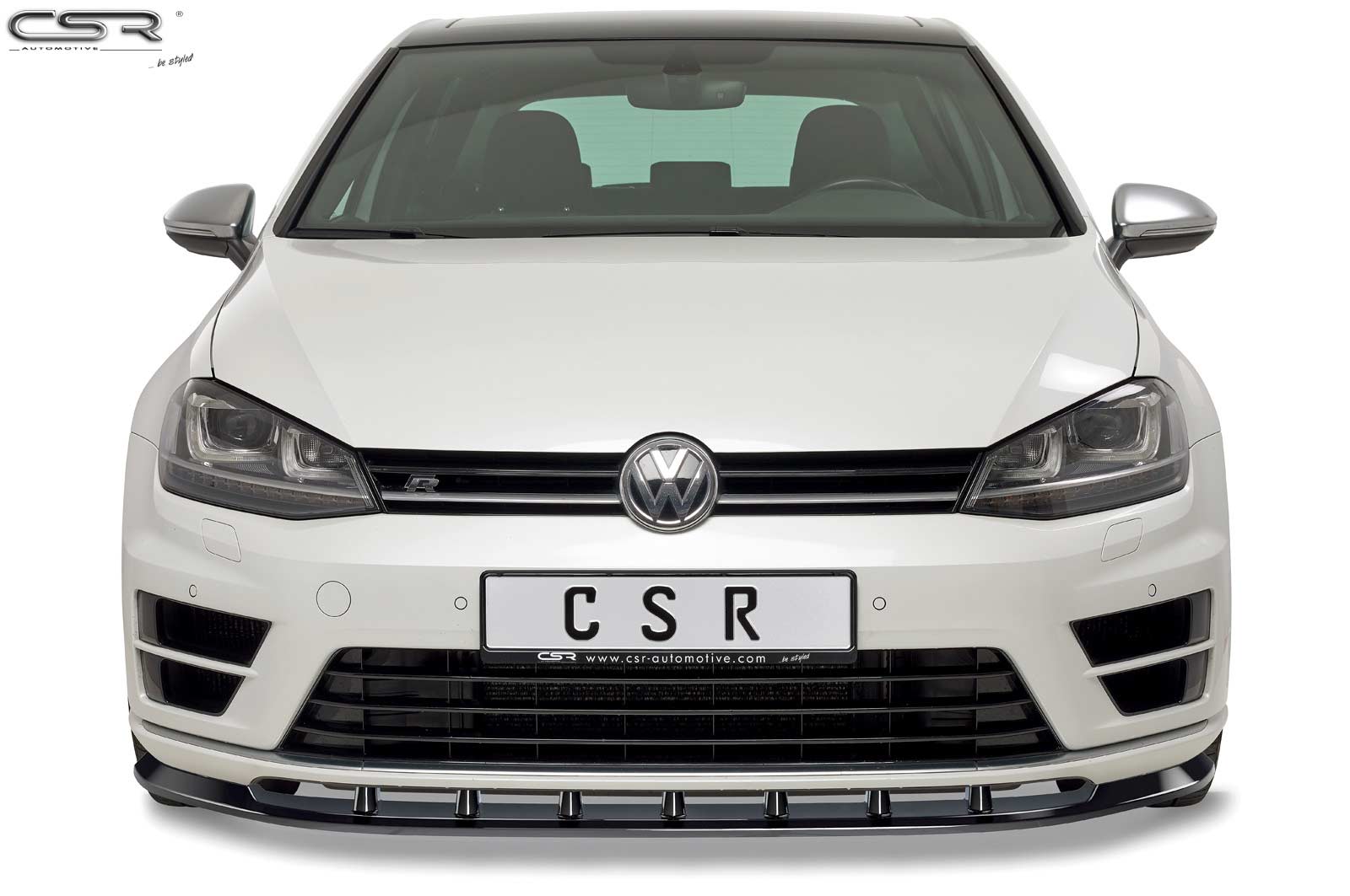 Voorspoiler VW Golf 7 R Glans Zwart – 2013–2017