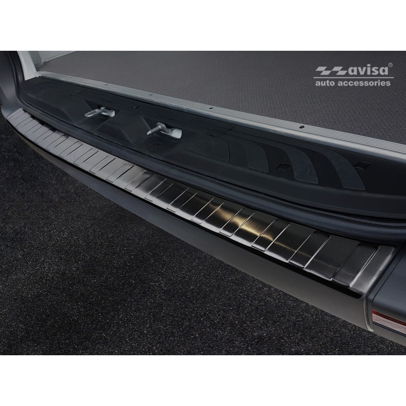 Zwart RVS Achterbumperprotector  Mercedes Sprinter III 2018- 'Ribs'