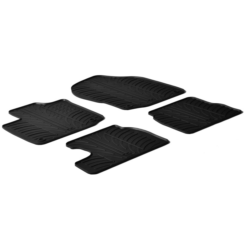 Rubbermatten  Honda Civic Benzine 2012-2017 (T profiel 4-delig + montageclips)