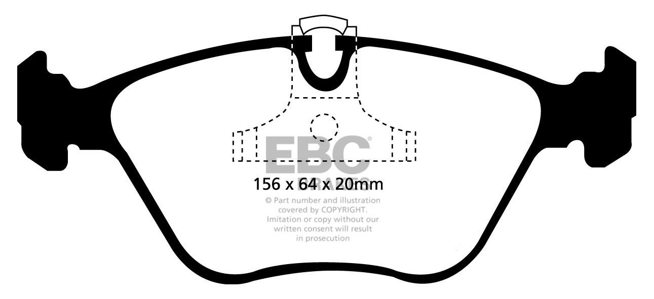 EBC Brakes BMW 530 2.9 TD (E39) Touring 98-2000 Remblokken voorz