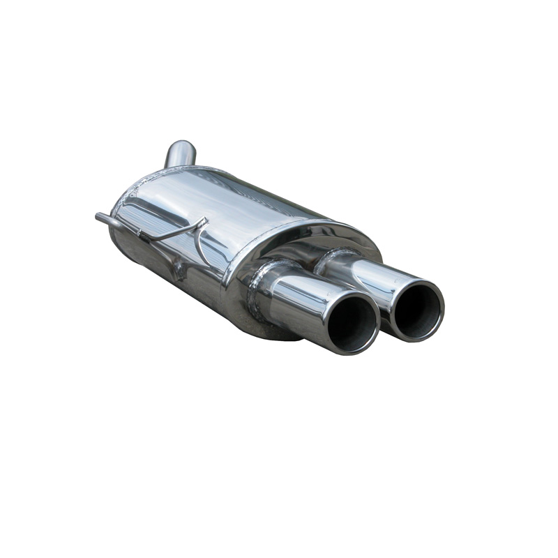 100% RVS Sportuitlaat  Renault Clio RS (Fase 1) 2000- 2x80mm