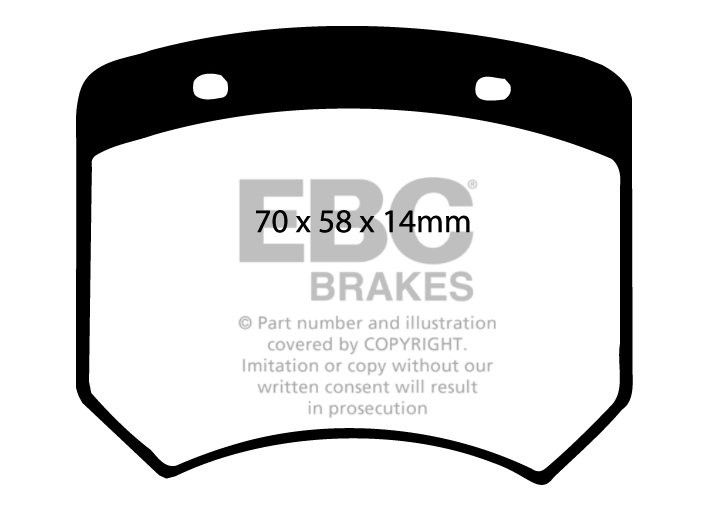 EBC Brakes AUSTIN Mini 1275 GT 70-73 Remblokken voorzijde greens