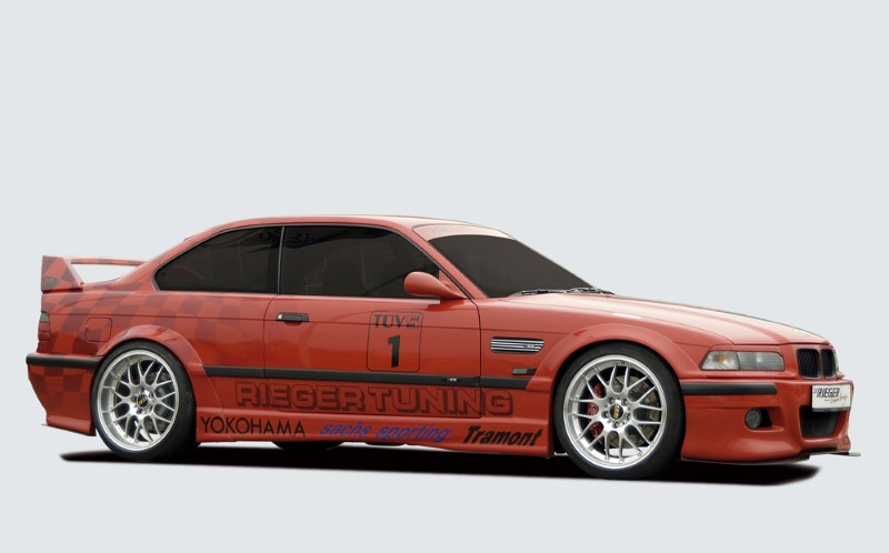 Wielkastverbreders voorkant BMW E36 Breedversie Polyester Rieger