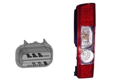 achterlicht, incl fittingdeel, rechts Fiat Ducato, 2006 -