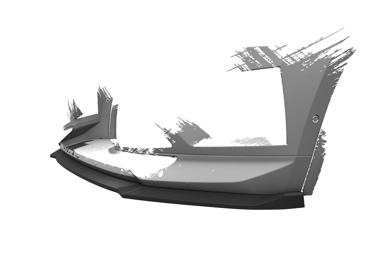 Voorspoiler Skoda Kodiaq (Facelift) 2021- Glans Zwart – CSR