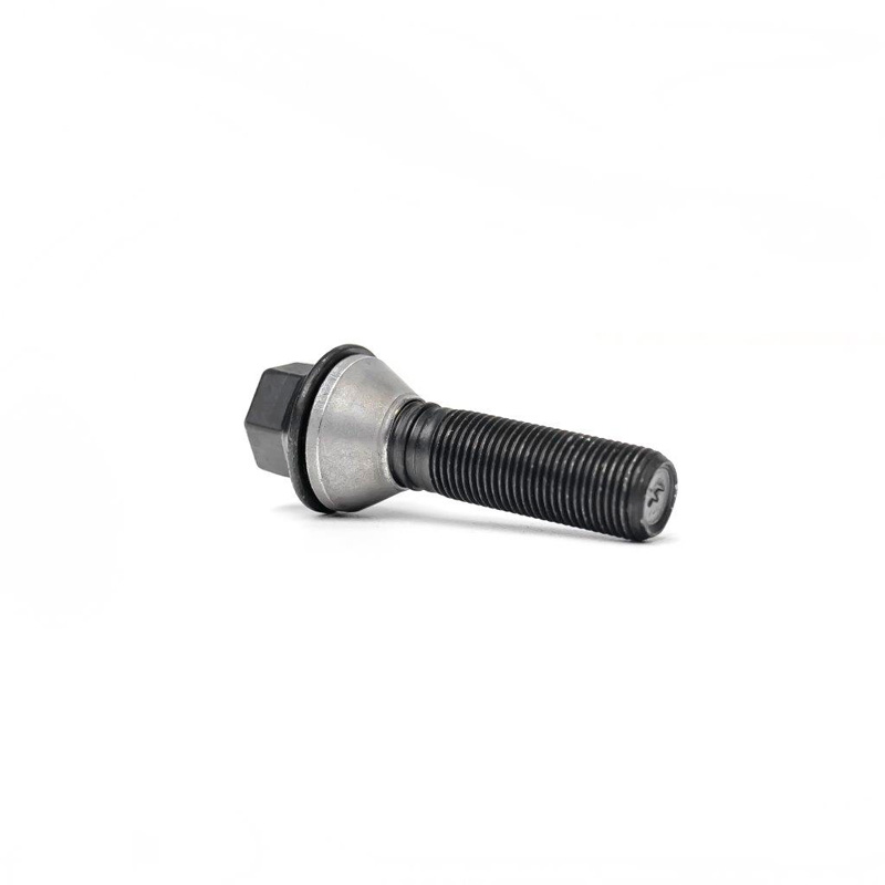 H&R Wielbout konisch met beweegbare ring M14x1.50 - Lengte 42,5mm - Zwart
