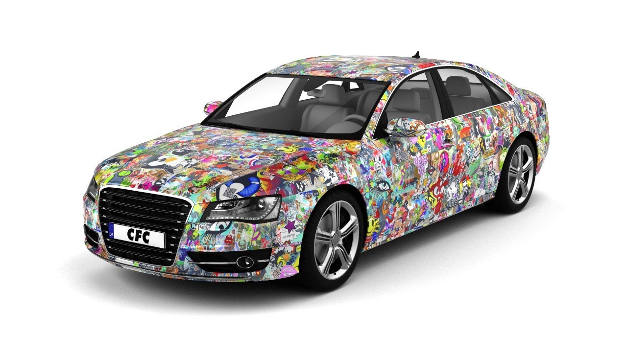 Car Wrap Folie CFC Stickerbom Color glans 50x50cm