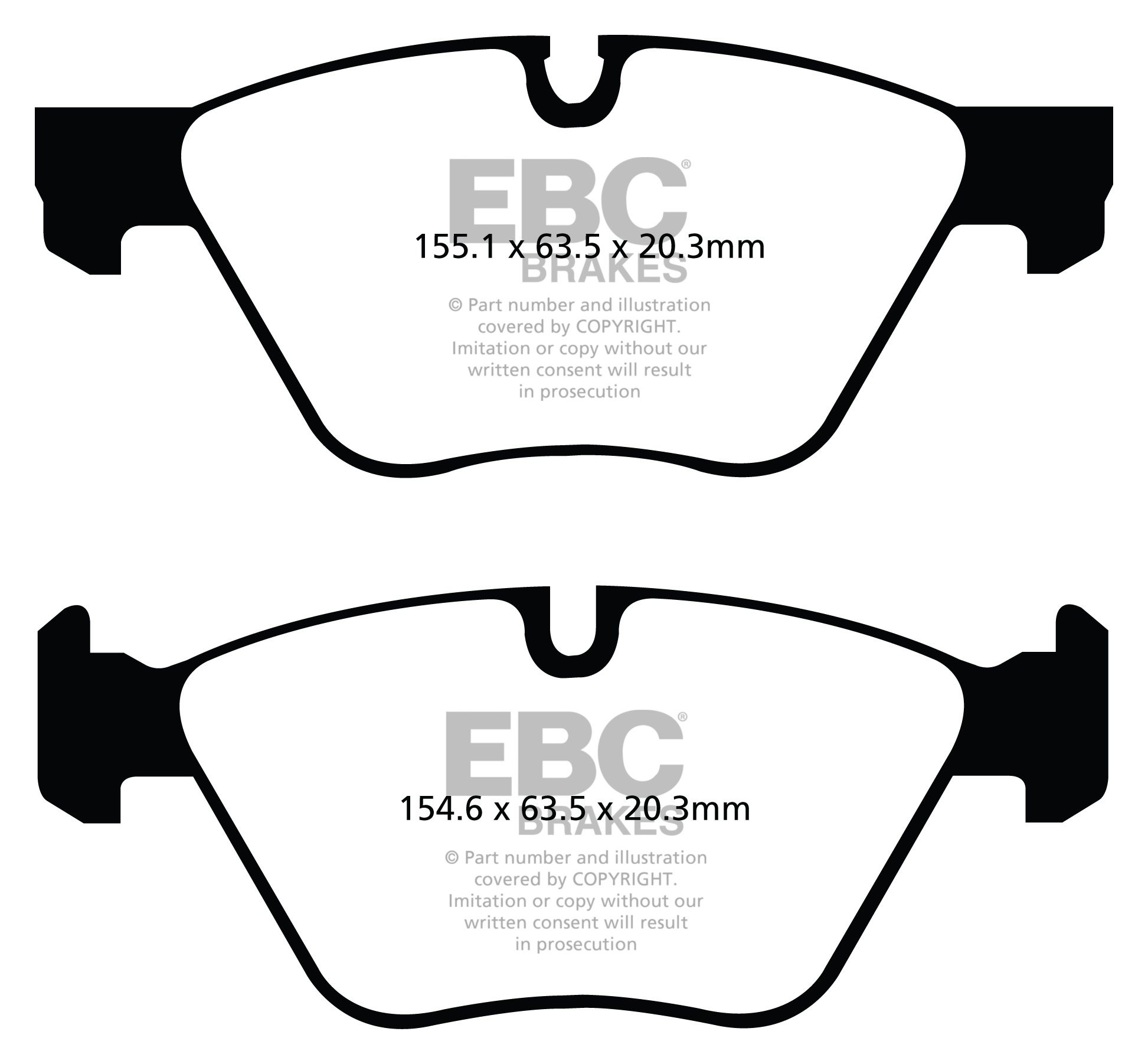 EBC Brakes BMW 318 2.0 Sport (E90) 2005-2010 Remblokken voorzijd