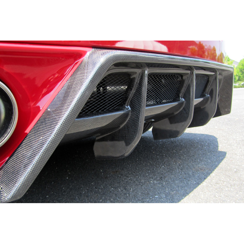 Chargespeed Achterbumperskirt (Diffuser)  Nissan GT-R R35 BottomLine (FRP Zwart)