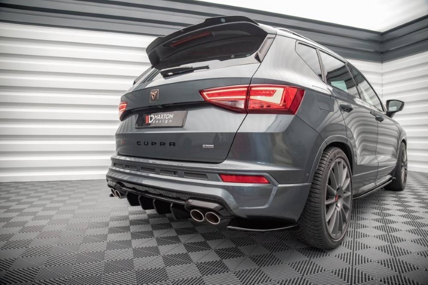 Achterzijde skirts Cupra Ateca Maxton Design glans zwart