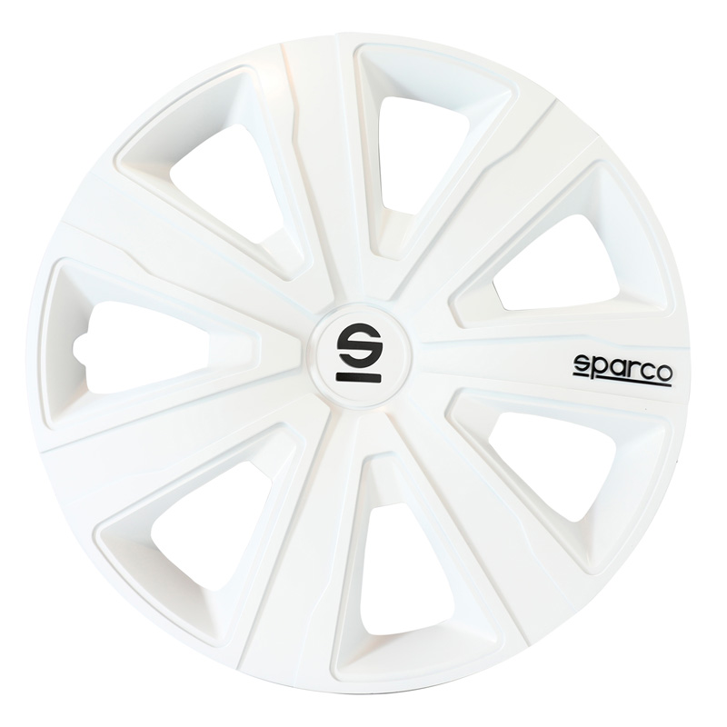 Sparco Wieldoppen Palermo - 16-inch - Wit - Set van 4 stuks