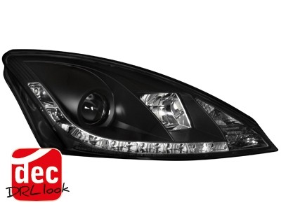 Koplampen Ford Focus 98-01 Devil Eyes DRL look 2 zwart