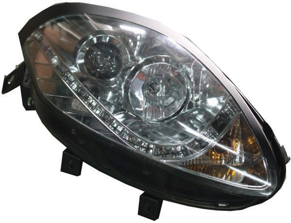 Koplampen Fiat Bravo 07->> DRL Look Chroom