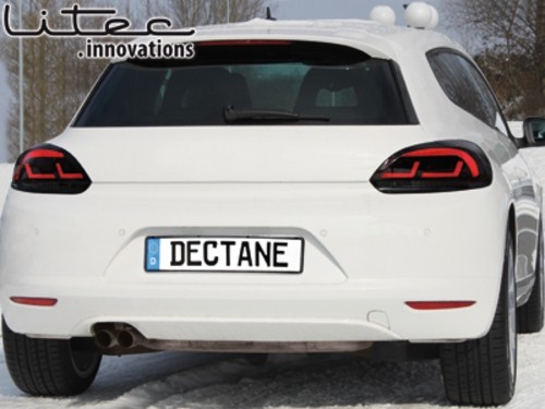 Achterlichten Cardna VW Scirocco 08-14 LED Dyna zwart/smoke
