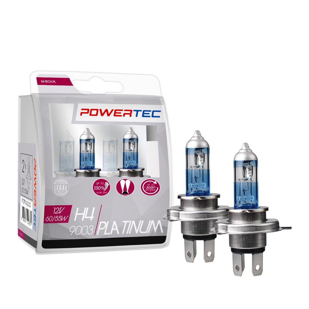 H4 Platinum +130% 12V DUO M-Tech Powertec