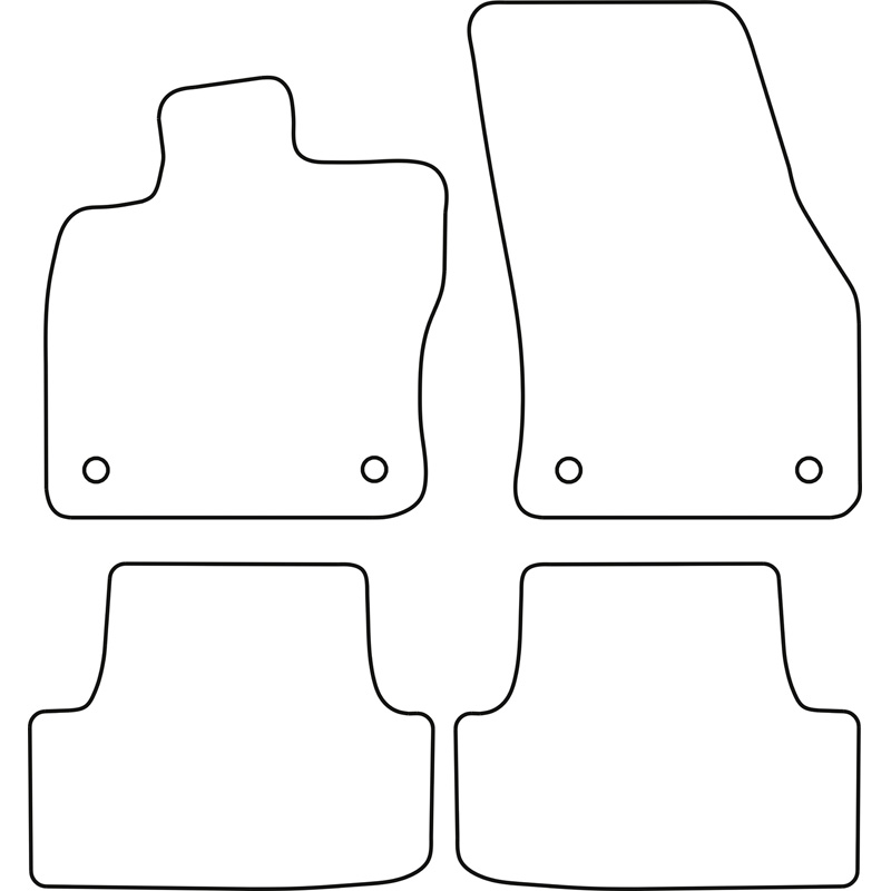 Automatten  Seat Ateca 2016- & Skoda Karoq 2017-