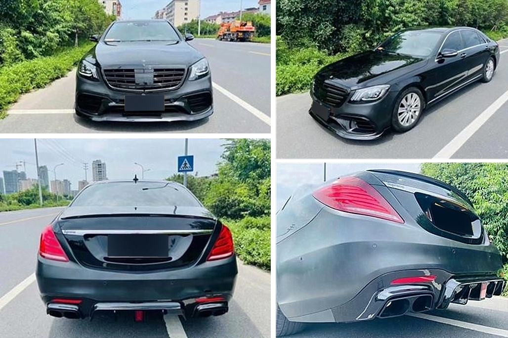Mercedes S63/S65 W222 FL 17-20 Aero pakket Zwart