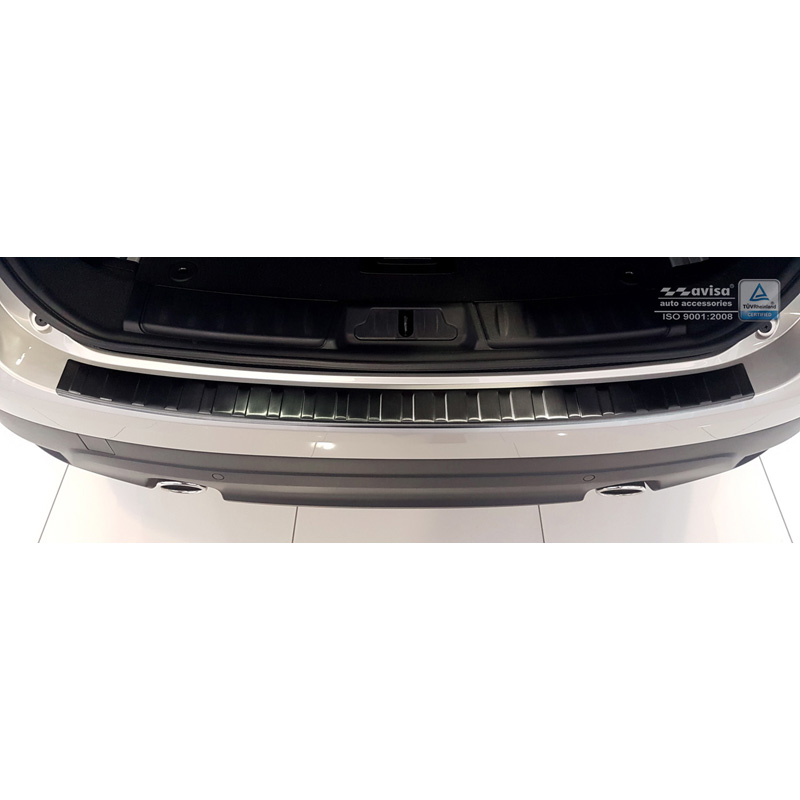 Zwart RVS Achterbumperprotector  Jaguar F-Pace 2016-2020 & FL 2020- 'Ribs'