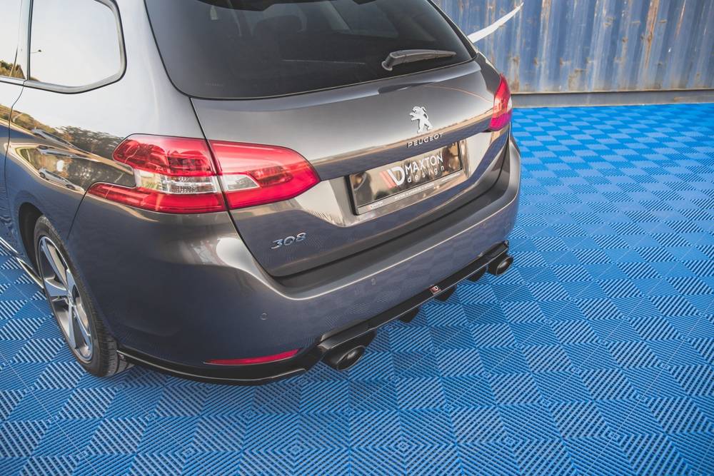 Zijdiffusers V.2 Peugeot 308 SW Mk2 FL Maxton Glans Zwart