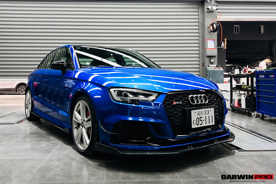 Audi RS3 BKSS Style Carbon Fiber Zijskirts 2019-2020