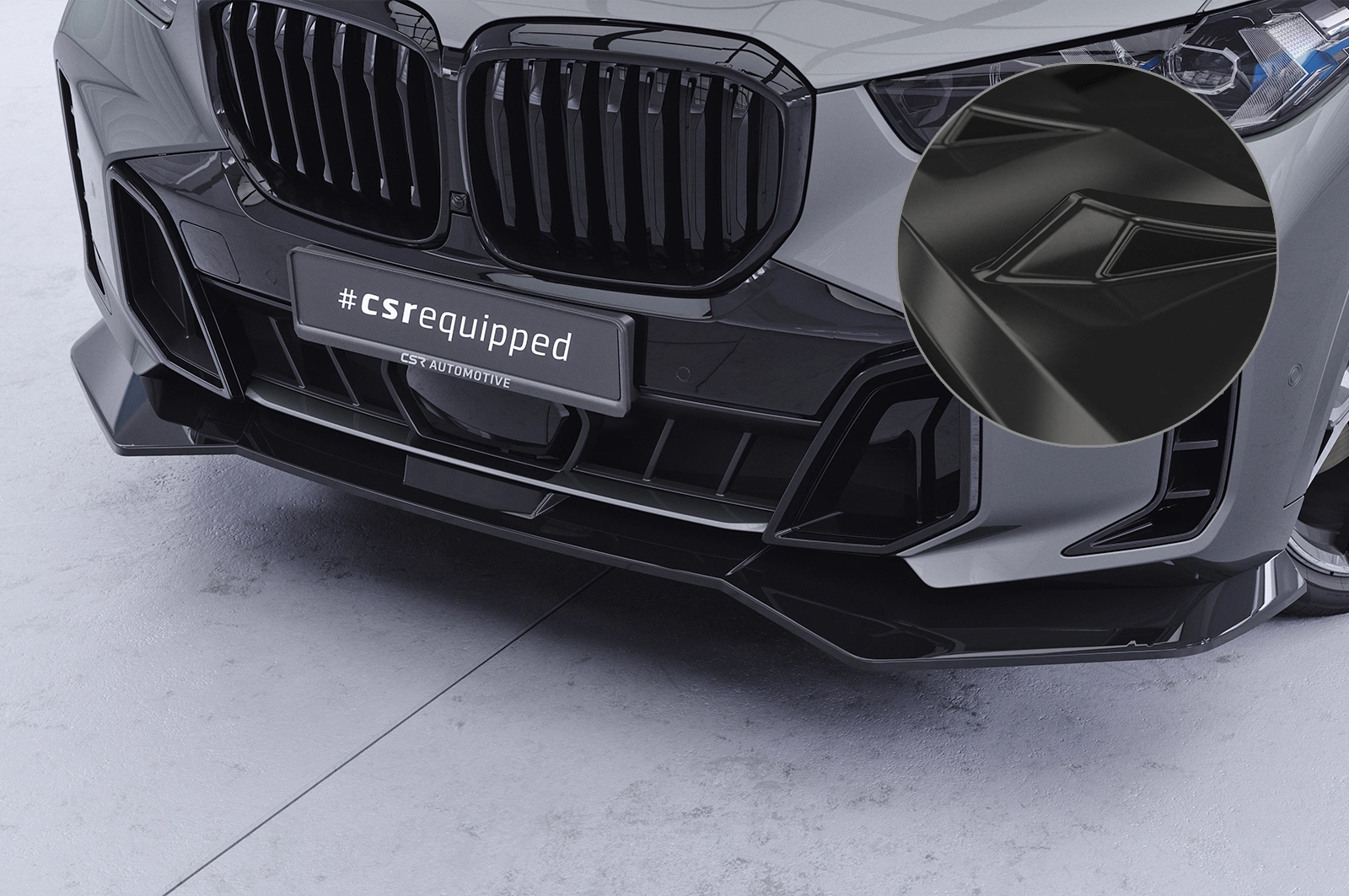 Voorspoiler BMW X5 G05 glans zwart