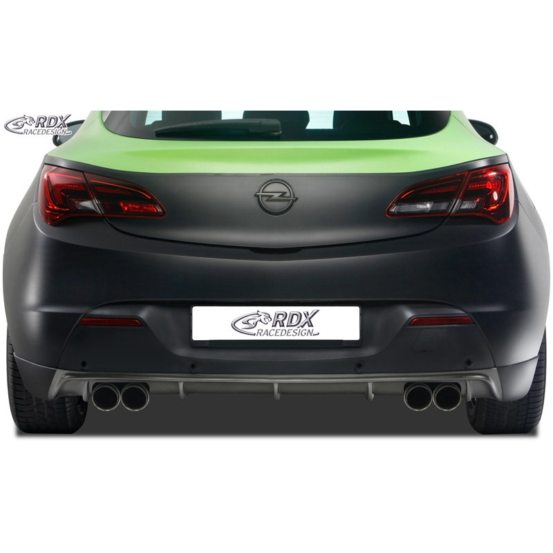 Achterskirt 'Diffusor'  Opel Astra J GTC 2009-2015 excl. OPC (tbv dubbele uitlaat) (PUR)