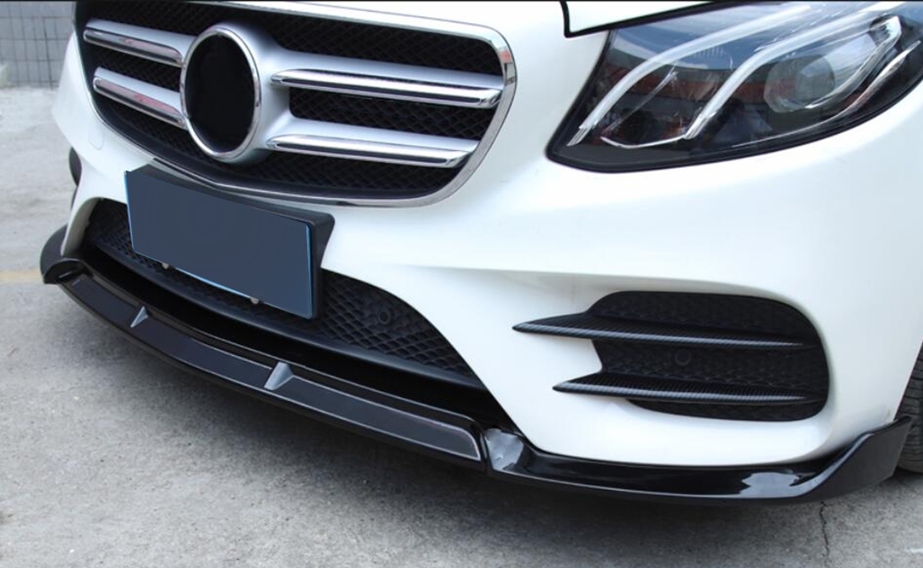 Voorspoiler Mercedes E-Klasse W213/C238 Glans Zwart
