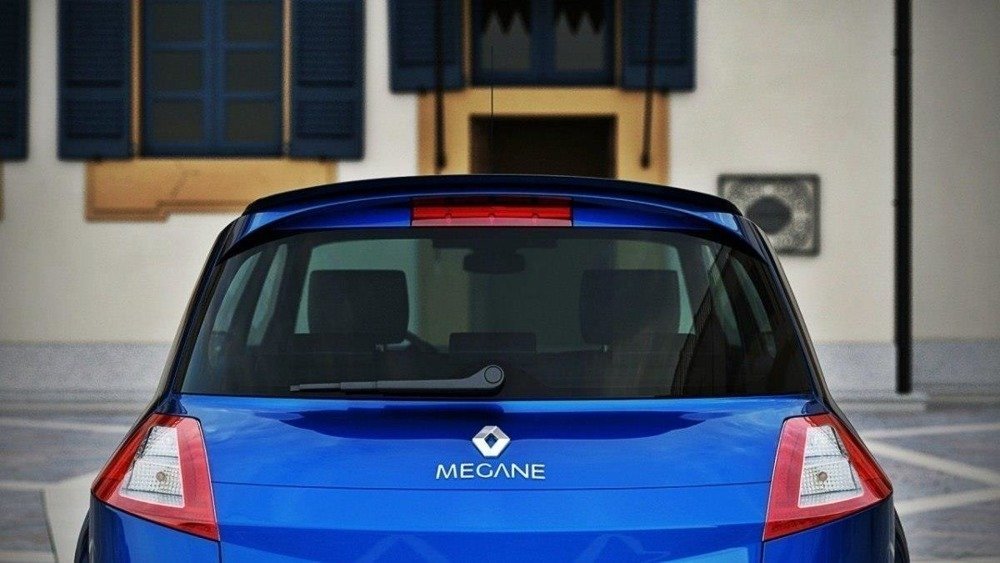 Spoiler Renault Megane 2 RS Maxton Design glans zwart