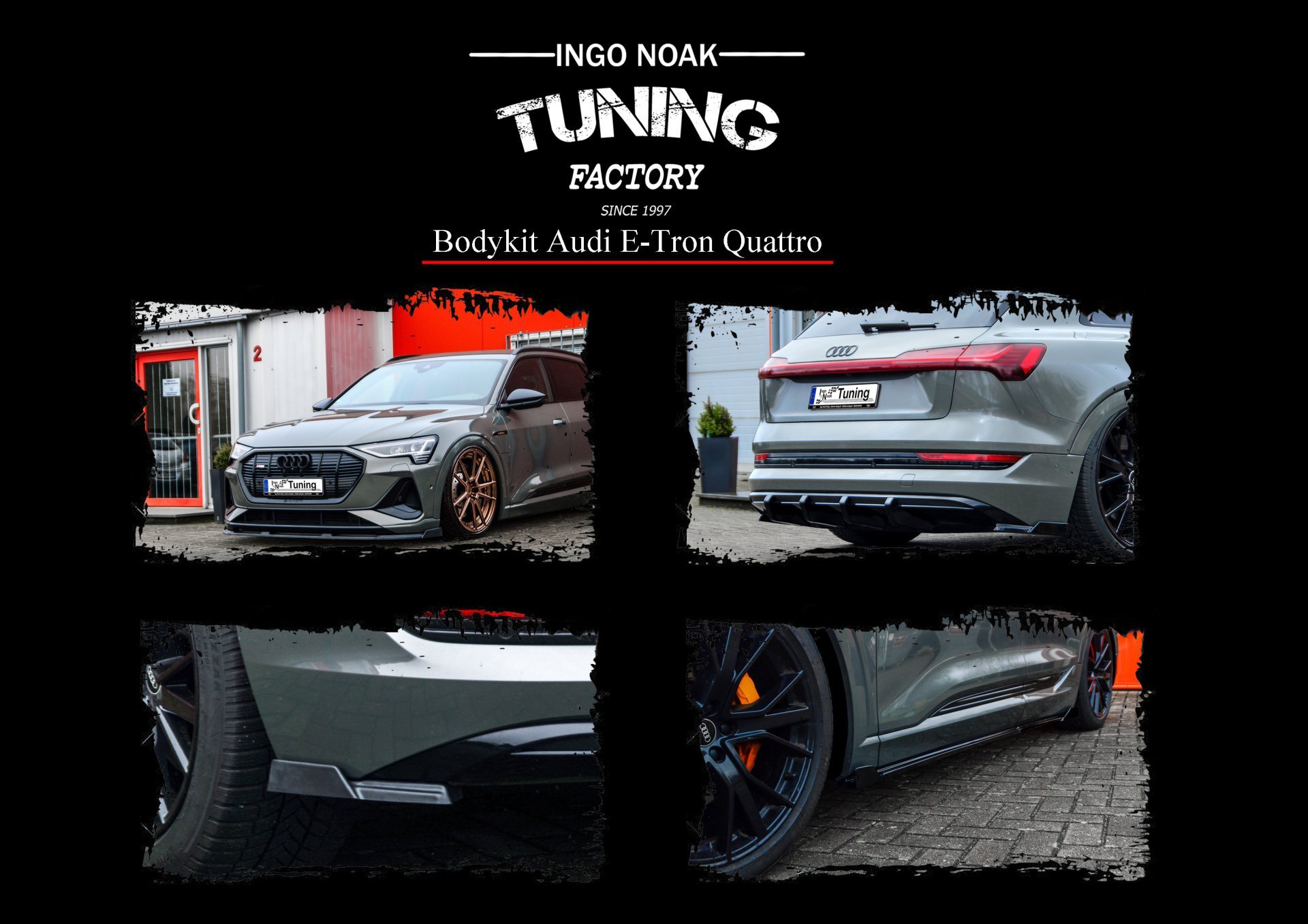 Bodykit Audi E-Tron S-Line IN Tuning Glans Zwart