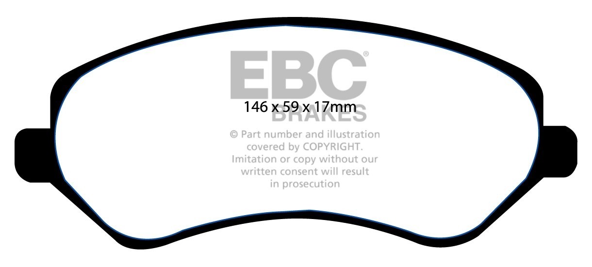 EBC Brakes CHRYSLER (USA) Voyager 2.5 TD 2001-2002 Remblokken vo