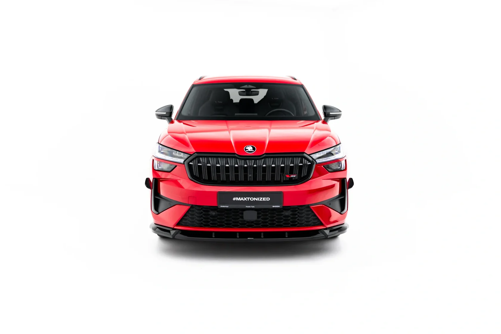 Voorspoiler Skoda Kodiaq RS Mk2 Glans Zwart